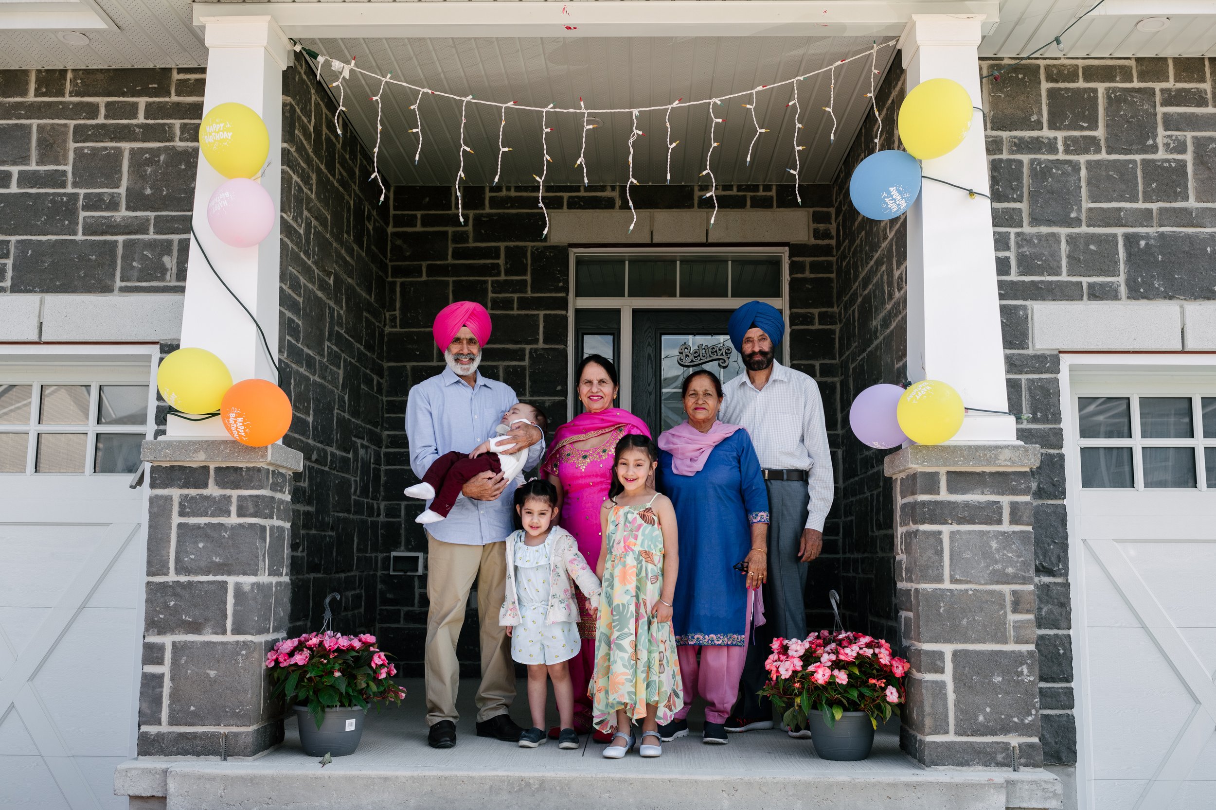 Family picture of sikhs in canada