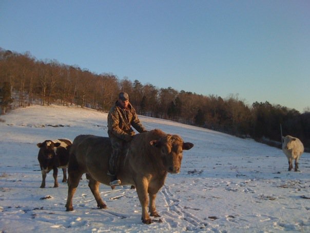 Kyle Riding A Bull Winter .jpg