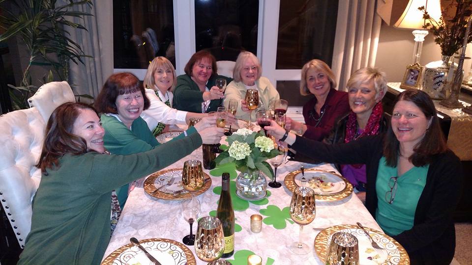 Cheers to the ladies near Portland, Oregon, enjoying a discussion about Cabin by the Lake !