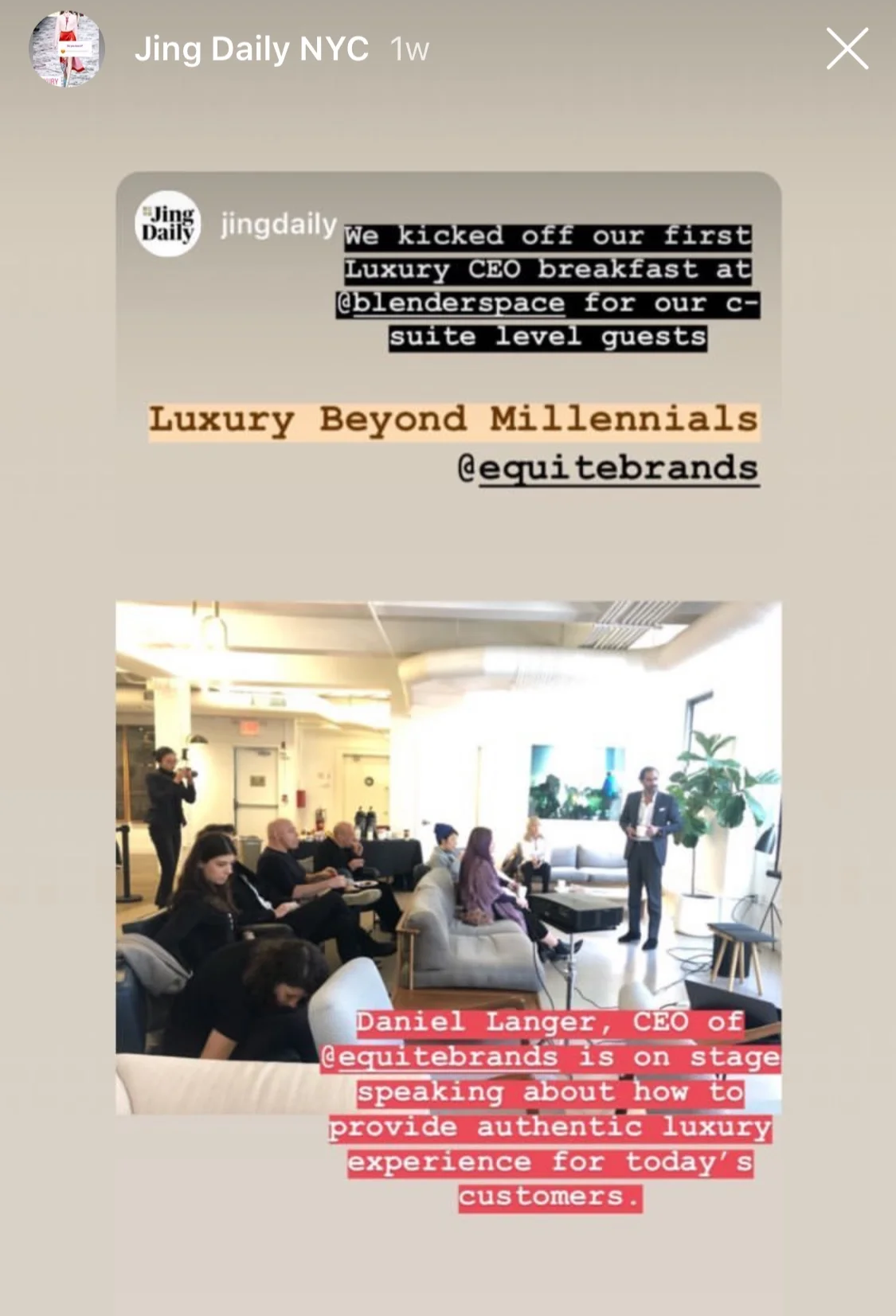 JING DAILY CEO Breakfast with Daniel Langer