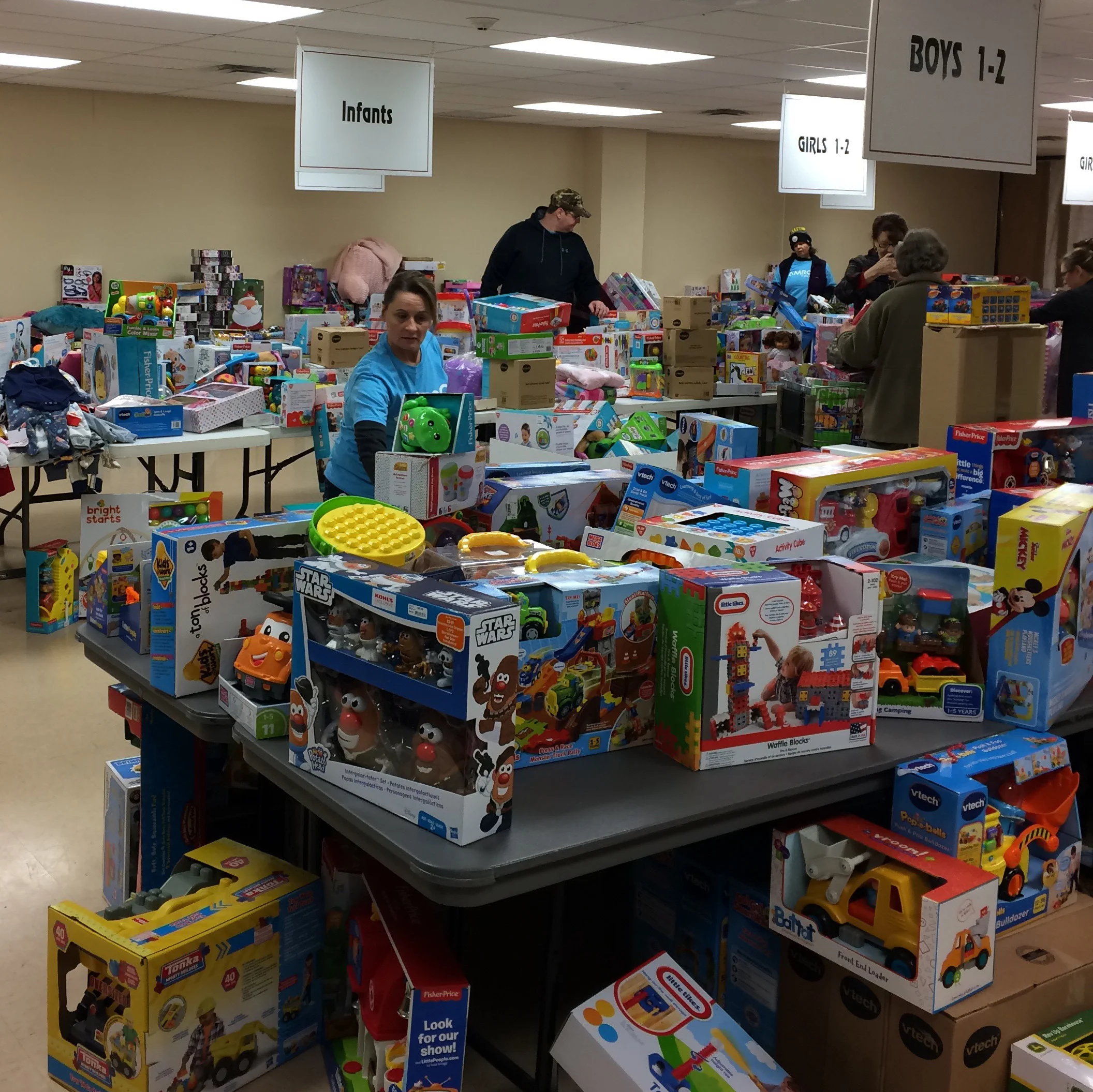 Volunteers at the Treasures for Children gift room make sure kids in western Pennsylvania enjoy some Christmas magic.