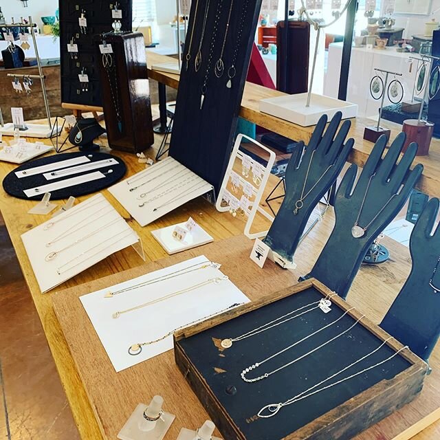Hello Friday!  It&rsquo;s a beautiful afternoon and you probably need a new pair of earrings for the weekend!  Lots of new goodies from Hannah of hrsdesigns (and my studio mate). Stop on in - we&rsquo;d love to see you!! Friday until 6pm, Sat 10-5 an