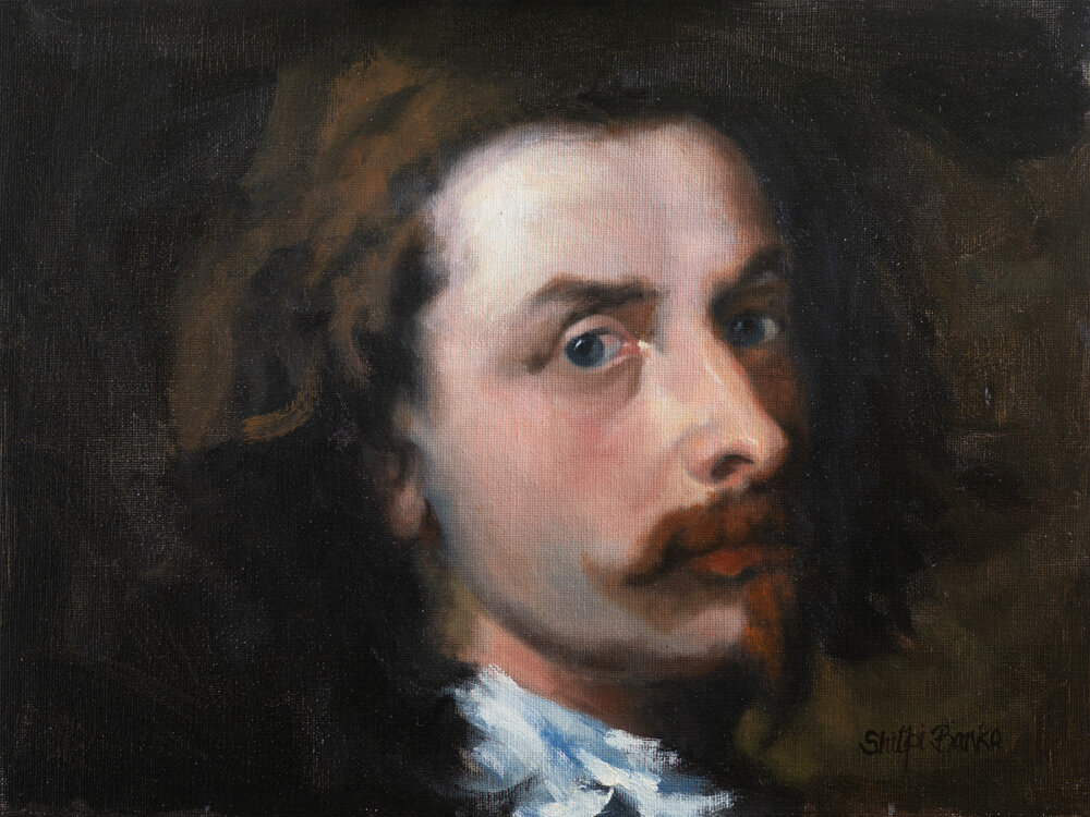 Study of self-portrait by Van Dyck 1640