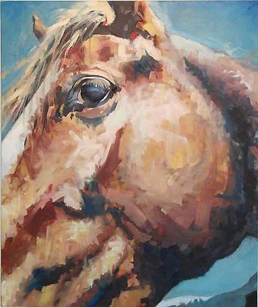 'Horse: Profile' // 2003 // 36.5" x 48" // Oil on canvas
