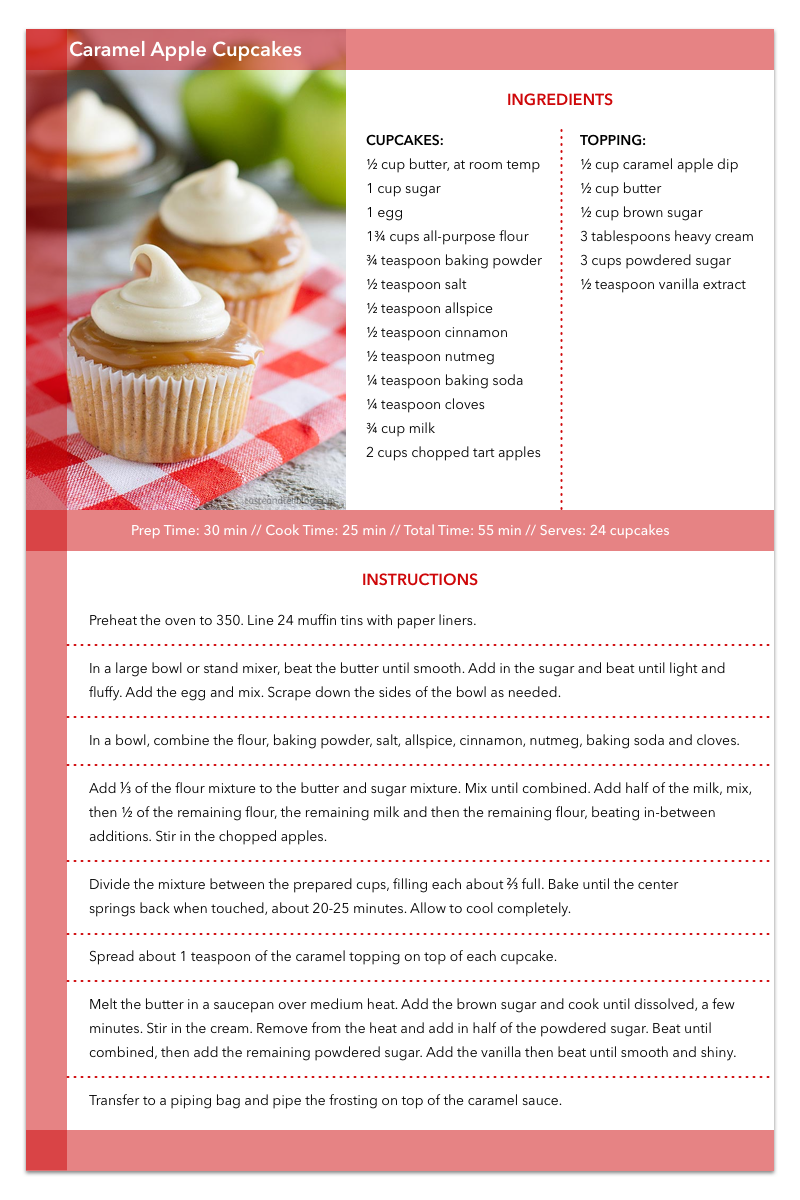 DAY #040: RECIPEThe Challenge: Design a recipe.Behind the Design: For this challenge, I created a simple recipe card. The overlapping stripes of red on the card design were inspired by the gingham print of the tablecloth in the photograph.