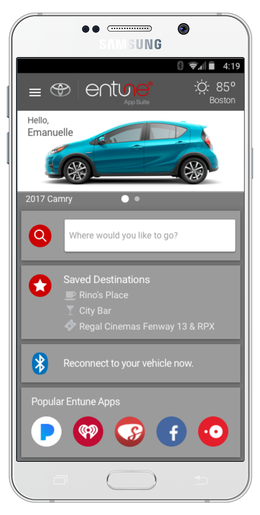 Toyota Entune Home