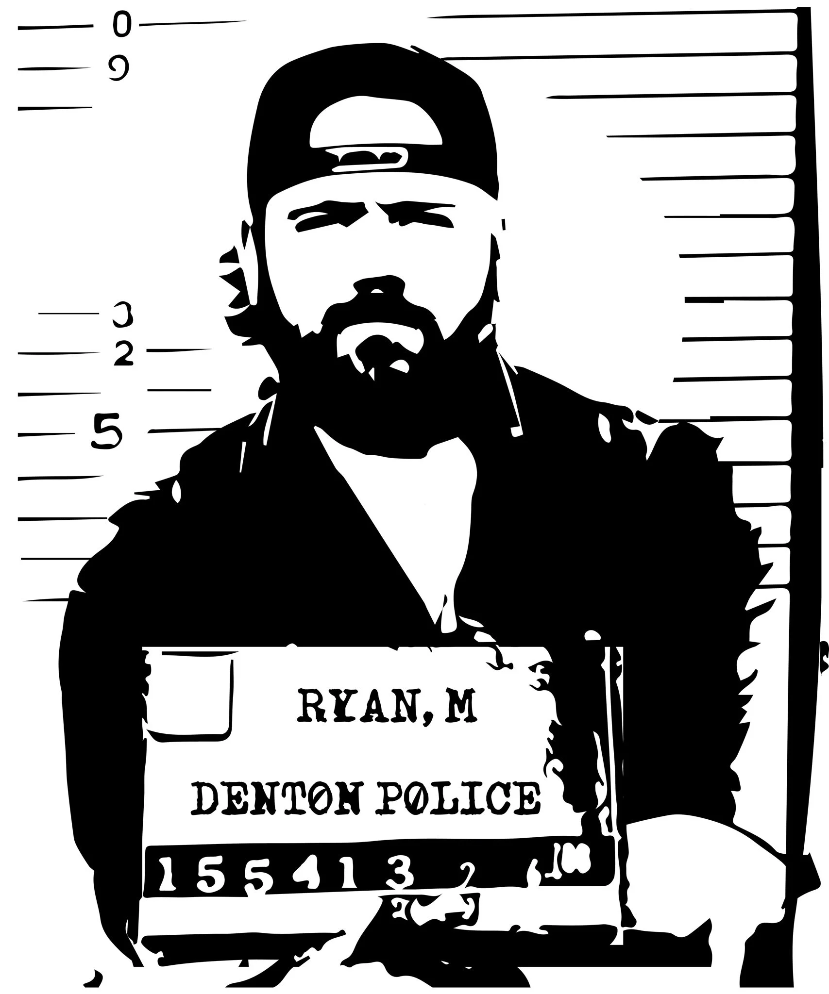 Mike Ryan Mugshot Sticker