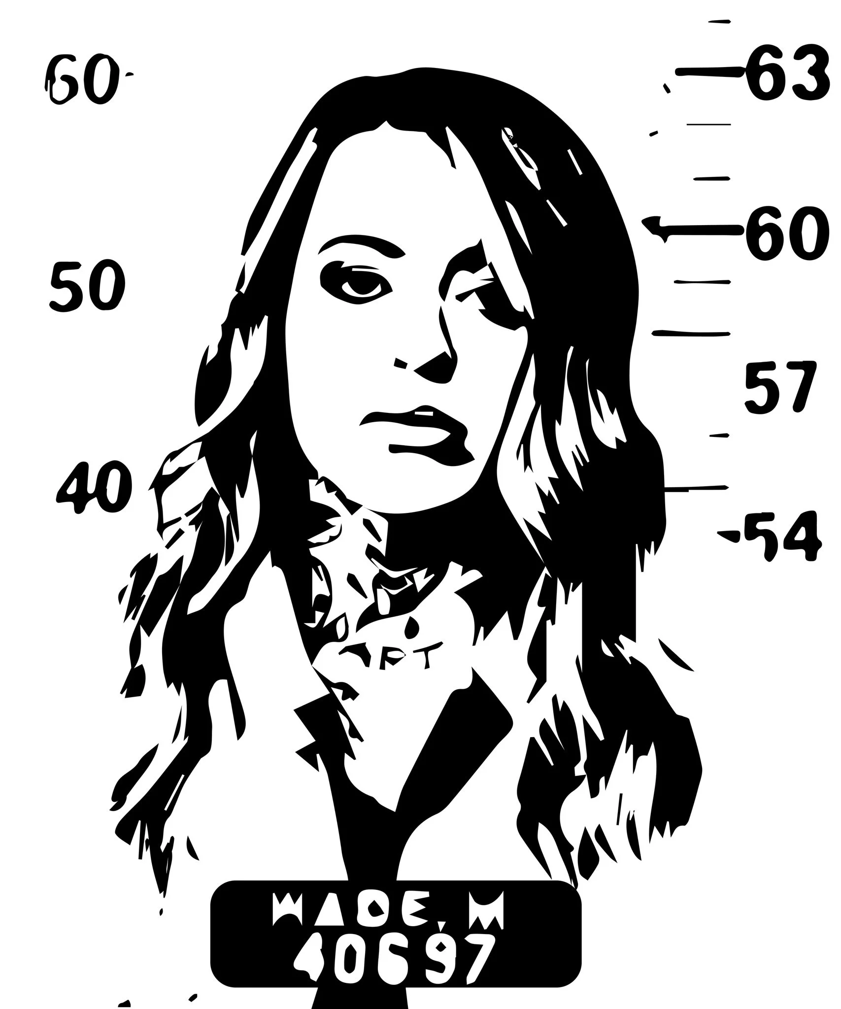 Morgan Wade Mugshot Sticker