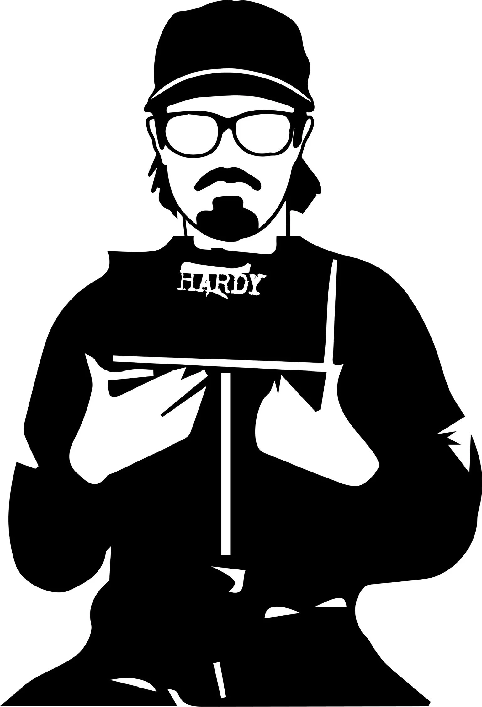 Hardy Mugshot Sticker