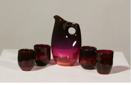 Cordial Set by Dominick Labino. Purchased in 1965. Exhibited in “Decades in the Making” at the Toledo Museum of Art from April 28 - June 24, 2018.