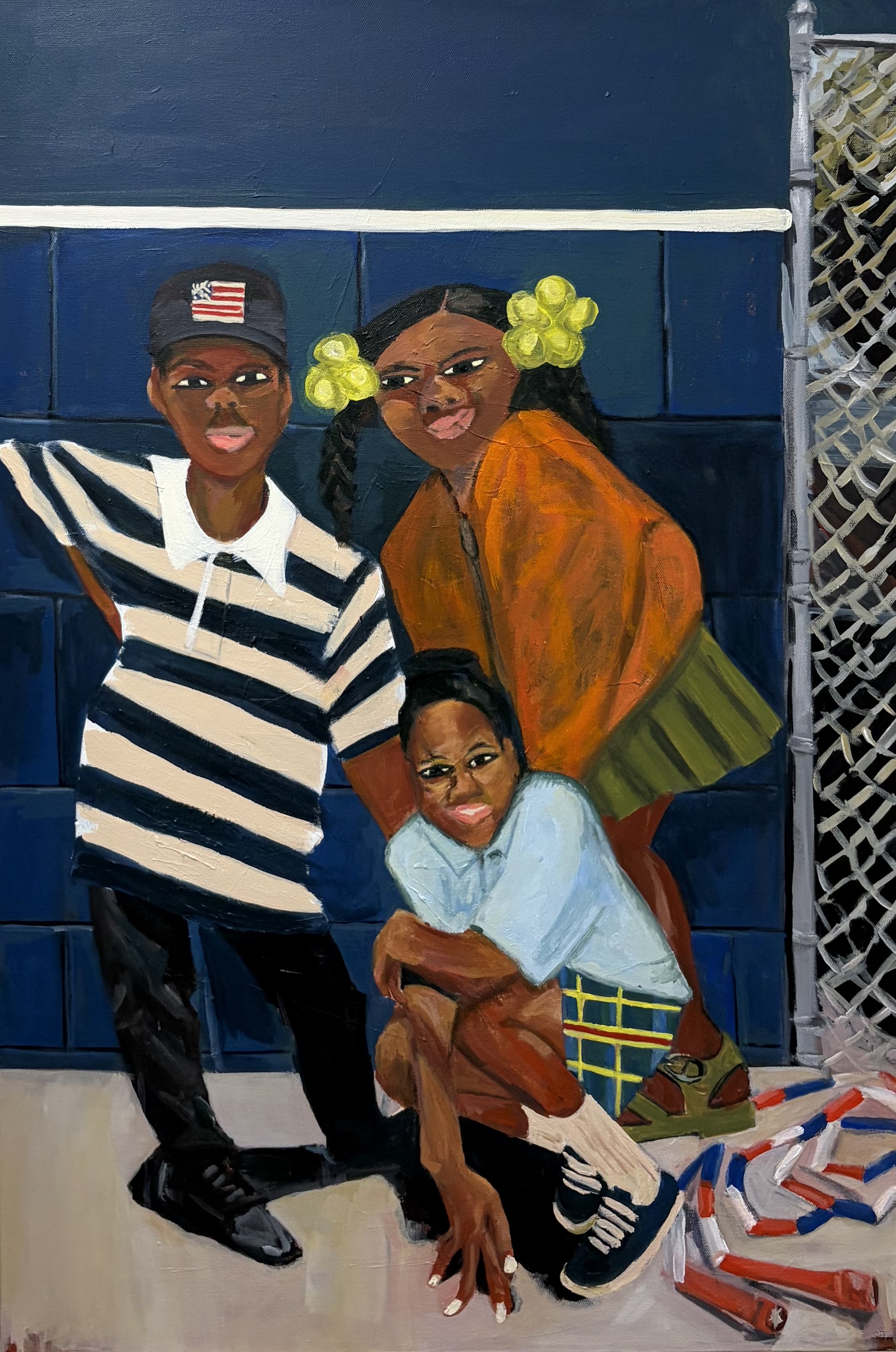 "Back on 74th street" acrylic on canvas 2ft x 3ft 2025 $2,000