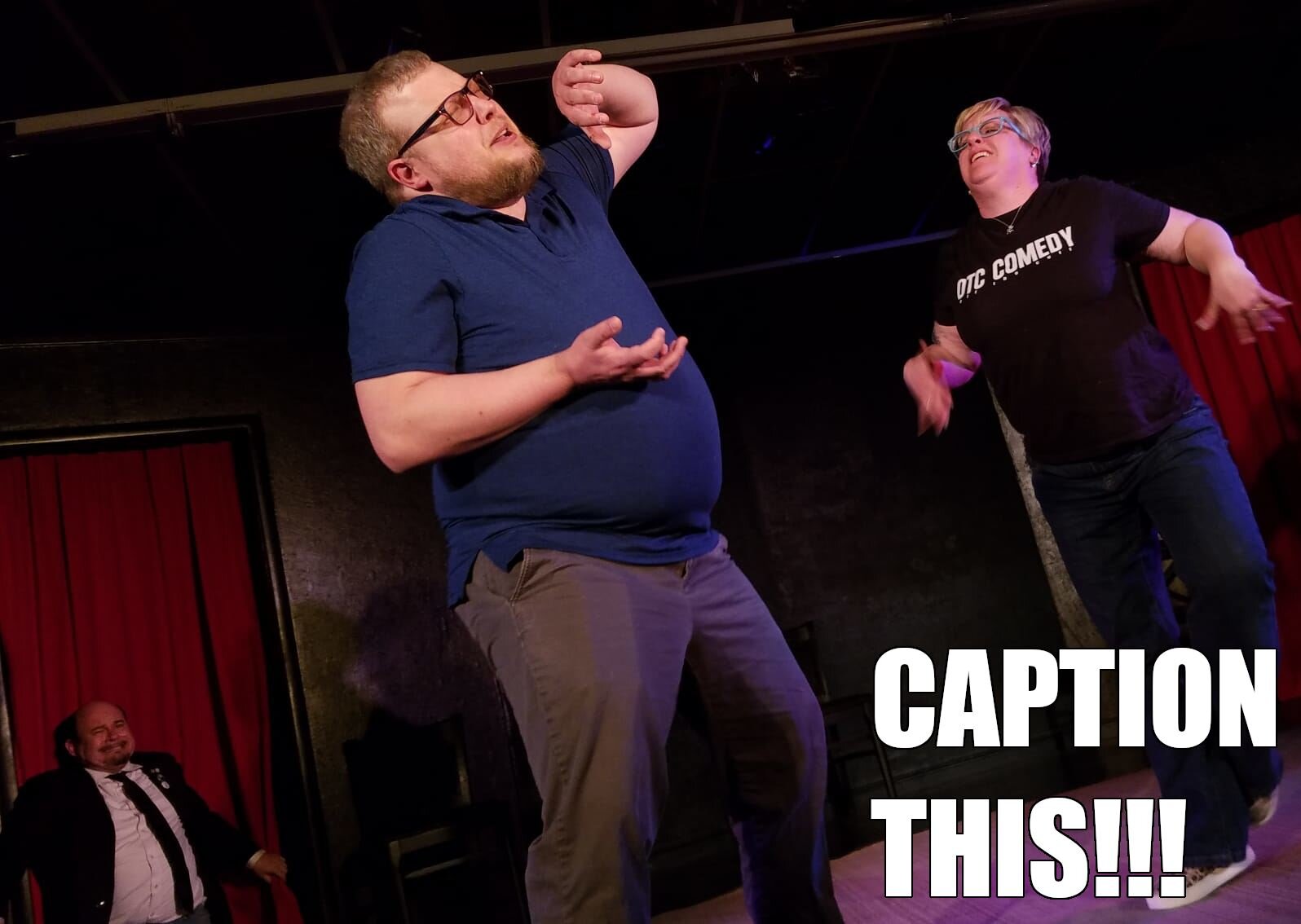 This Step-Out Tuesday we want you to CAPTION THIS PHOTO!!! Comment the funniest caption or dialogue you can think of for this bonkers scene, and our favorite comment will win a FREE PASS to this Friday's show! Winning comment will be selected on Thur