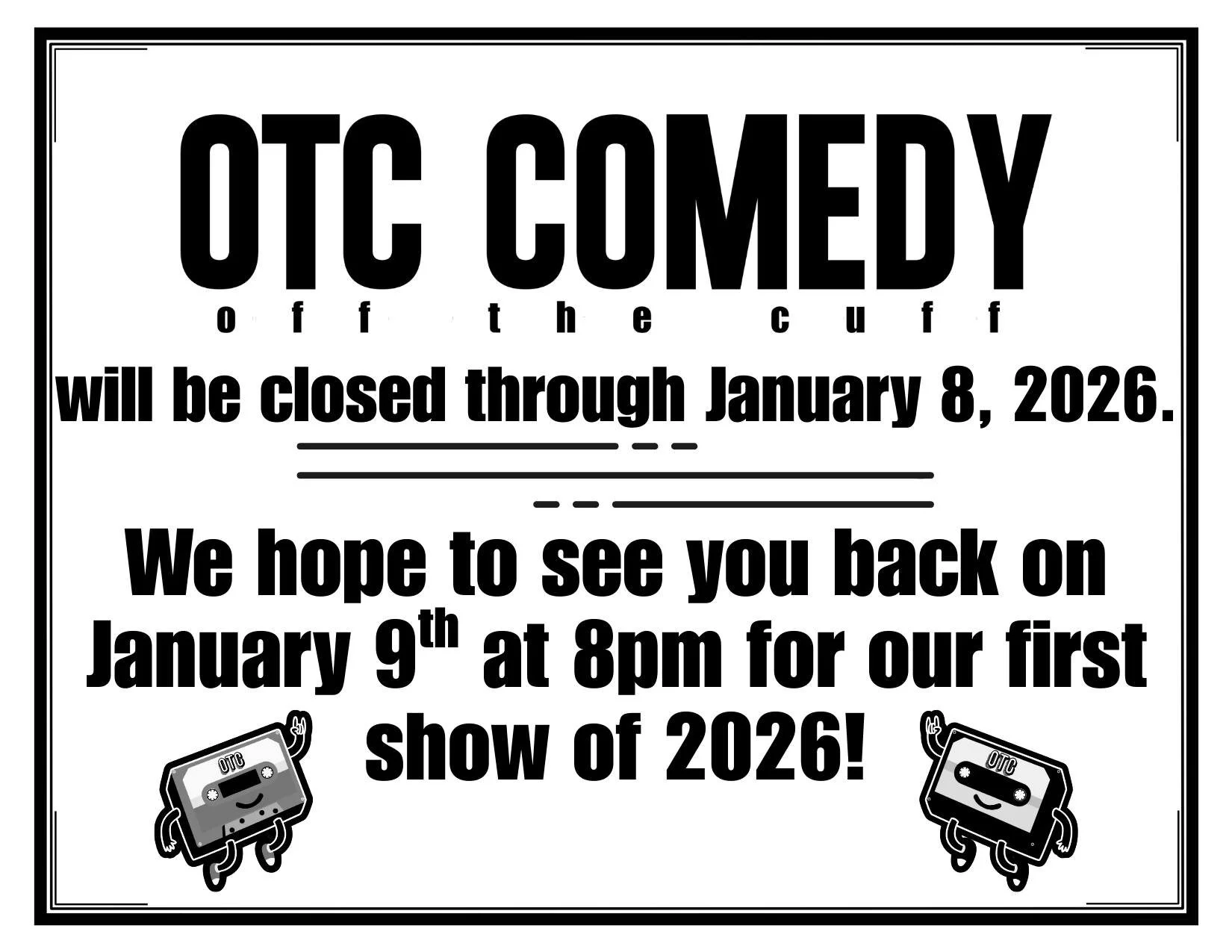 See you in 2026! Happy Holidays!