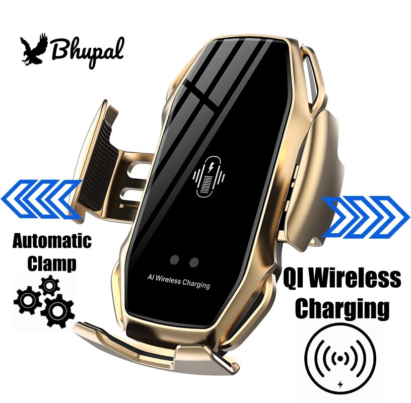 2020 Luxury Wireless Charging Car Mount W/ Automatic Clamp