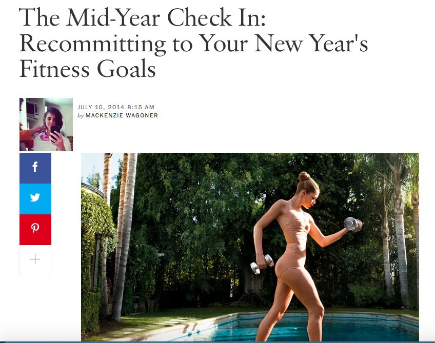Vogue, Fitness Goals, 2014
