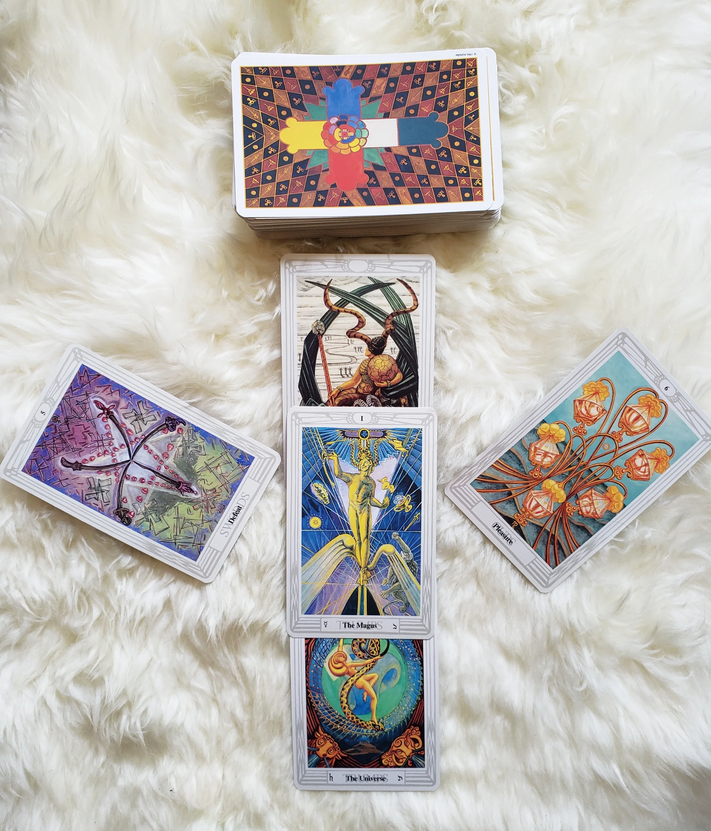Thoth Tarot painted by Lady Frieda Harris (with instructions from Aleister Crowley)
