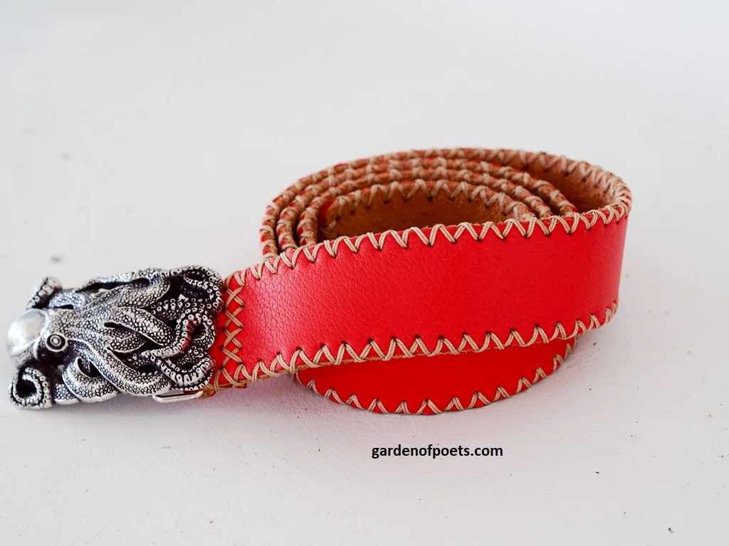Handmade leather belts by Annalea Mills. Photo and styling by Jennifer Ritchie.