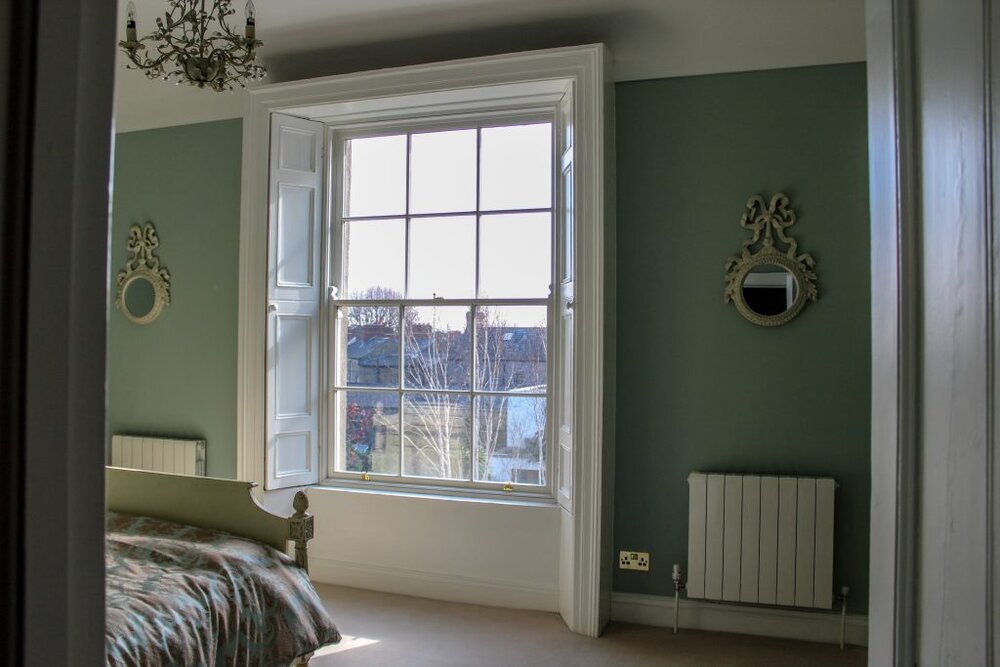 Period bedroom sash window