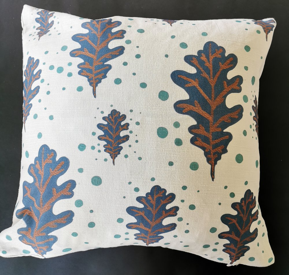 Blue and Gold Cushion