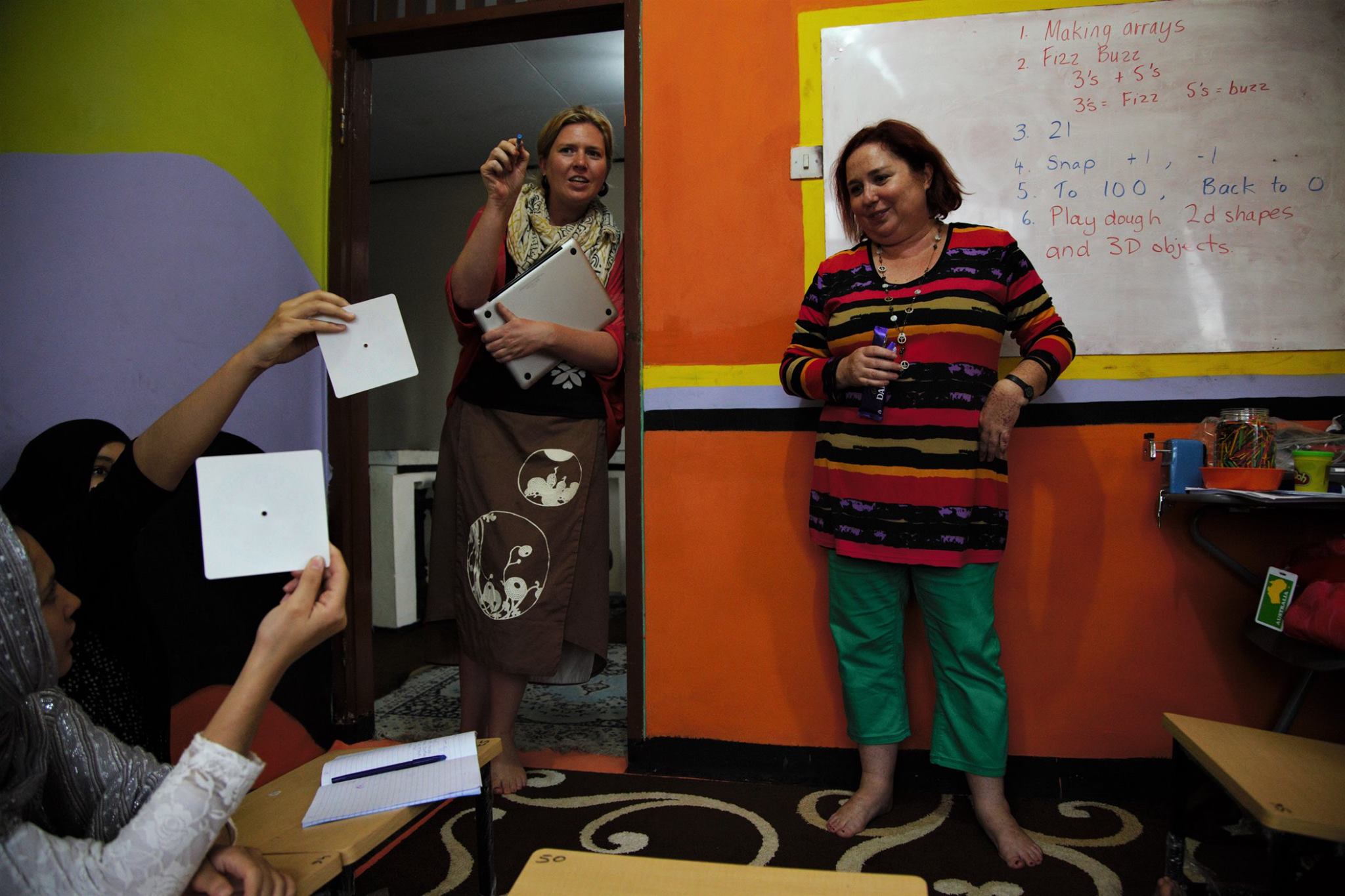 Michelle and Katherine came all the way from Australia to train our teachers. We could see the difference after your training, on teachers and students.