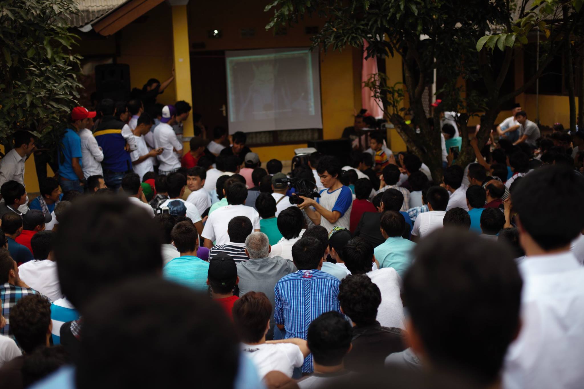 Refugees' first gathering in Cisarua.