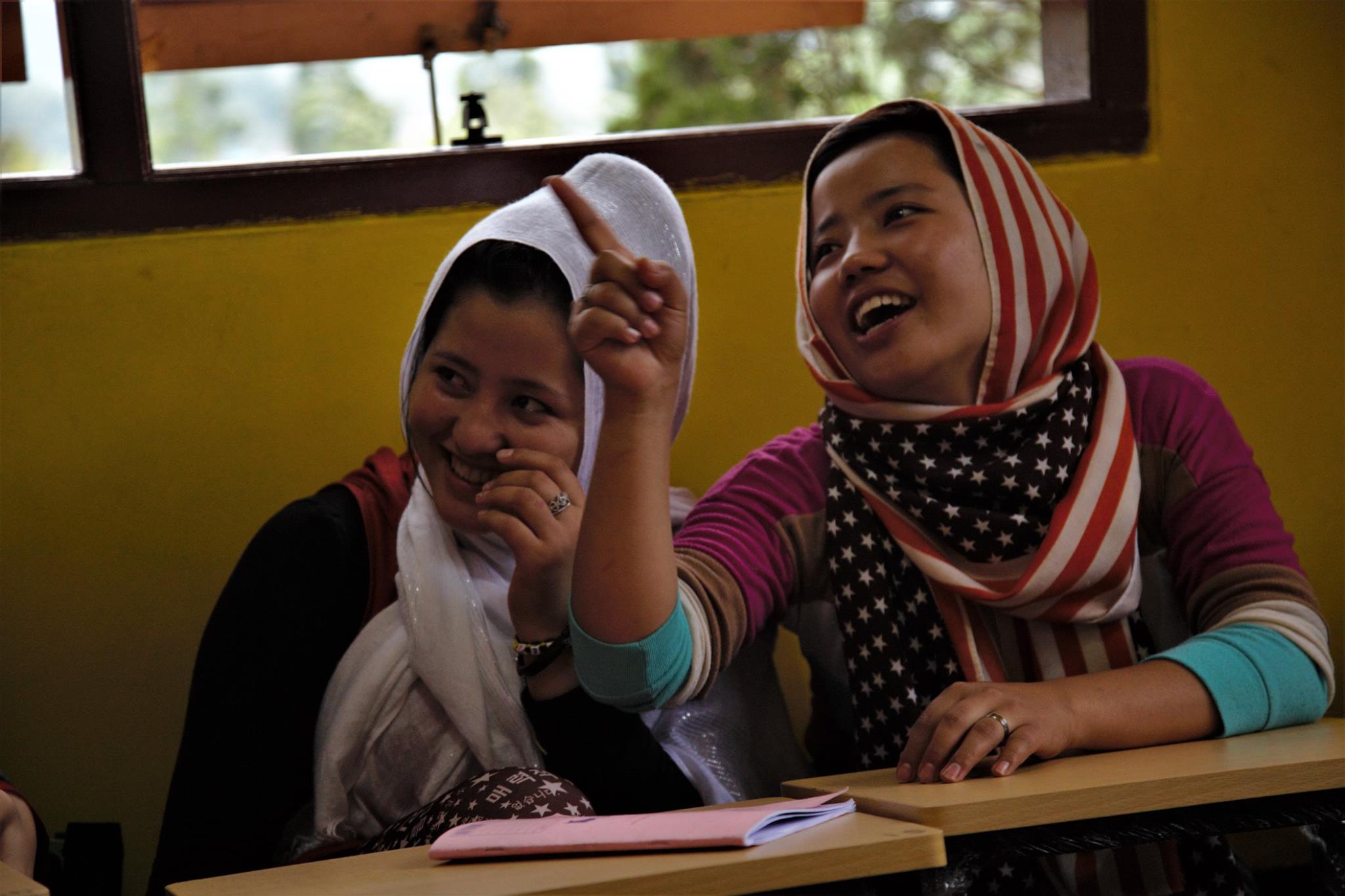 Two impressively talented sister, started as student at the school and became teachers.