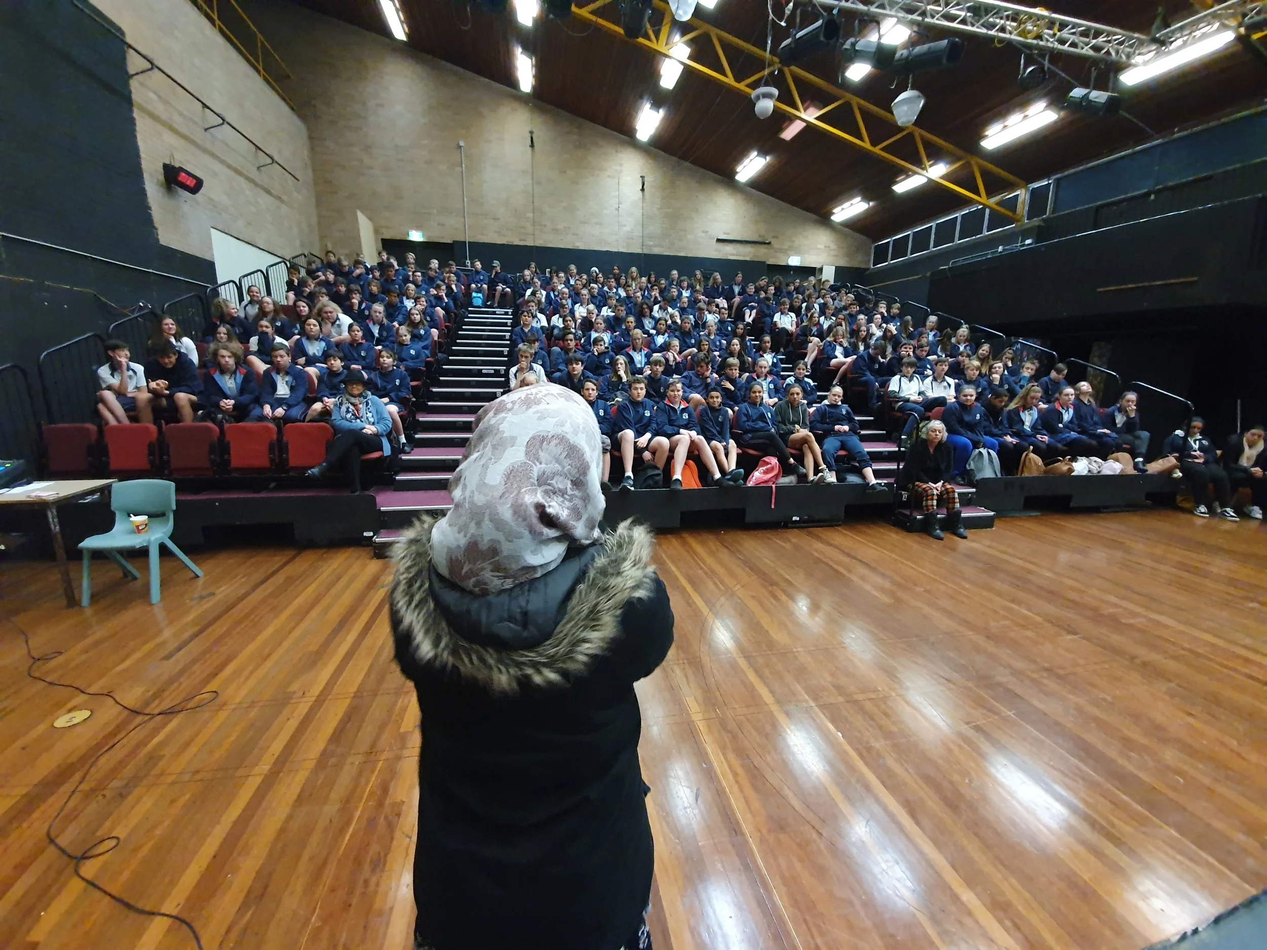 Nagina held this crowd of year 8's silent for 45 minutes with her stories from living as a refugee.jpg