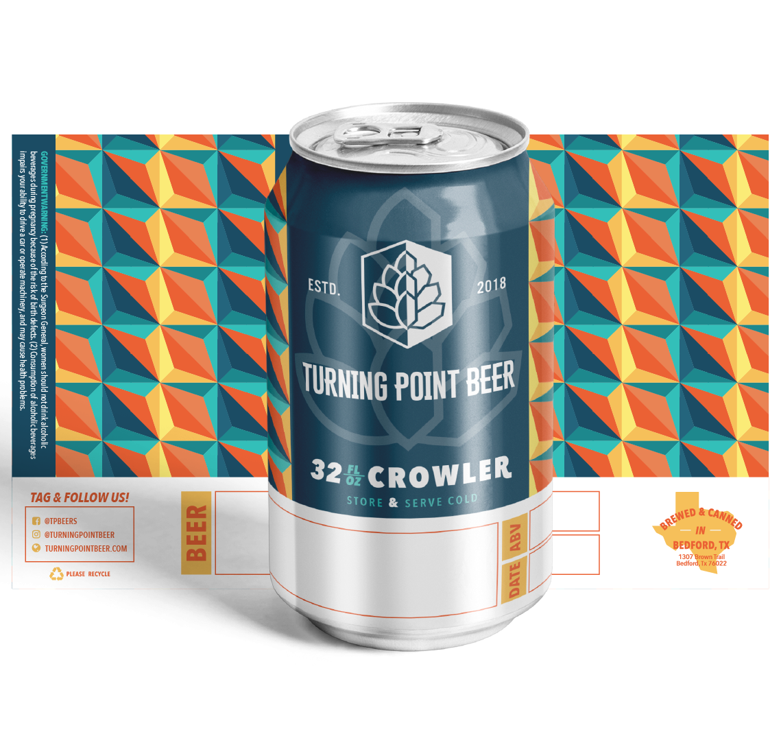 32 oz. Crowler Design