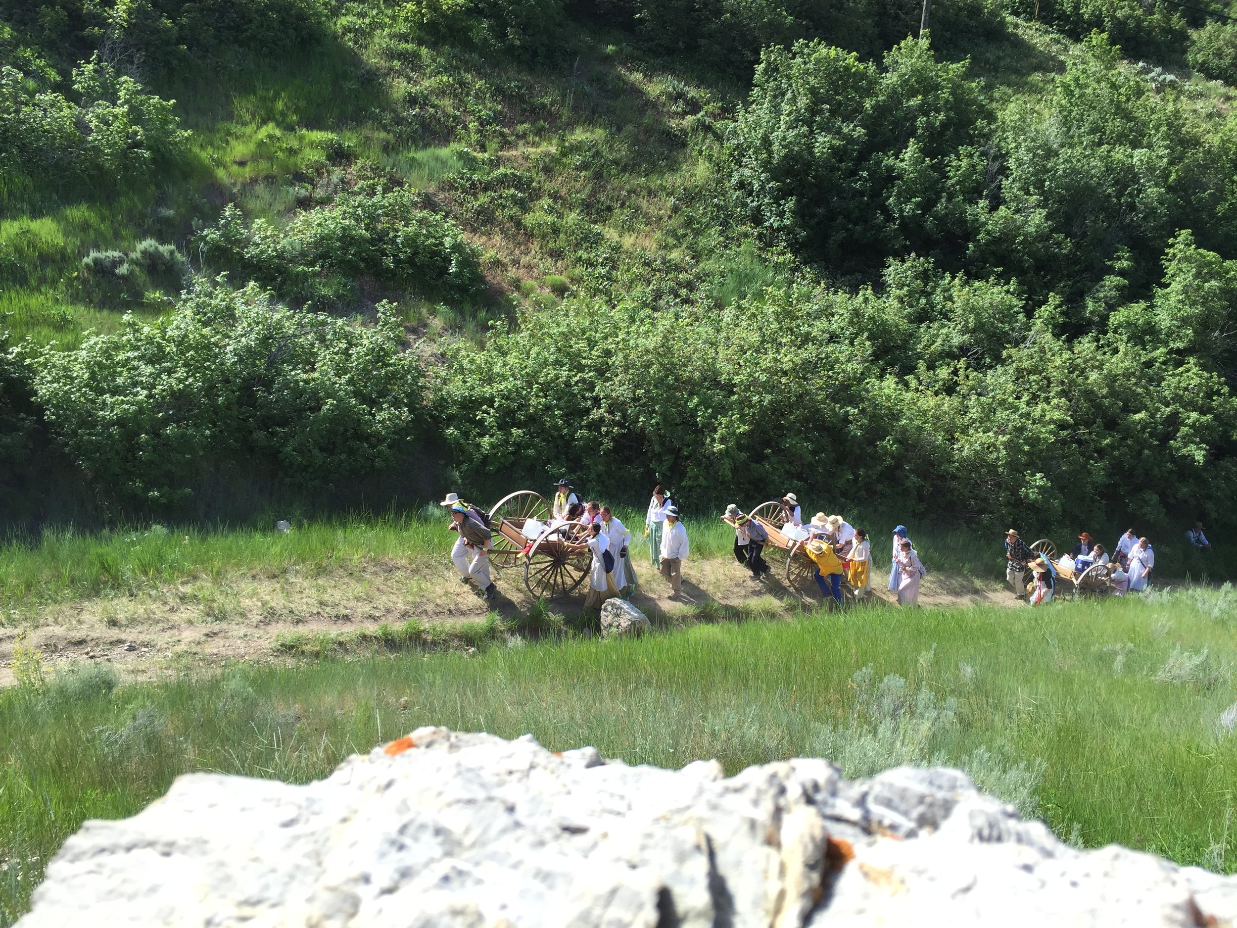 Handcart day trek One of the most popular and rewarding experiences the Park offers is our Day Trek. Day Trekkers will begin early, end in the evening, and have lots of fun in between.