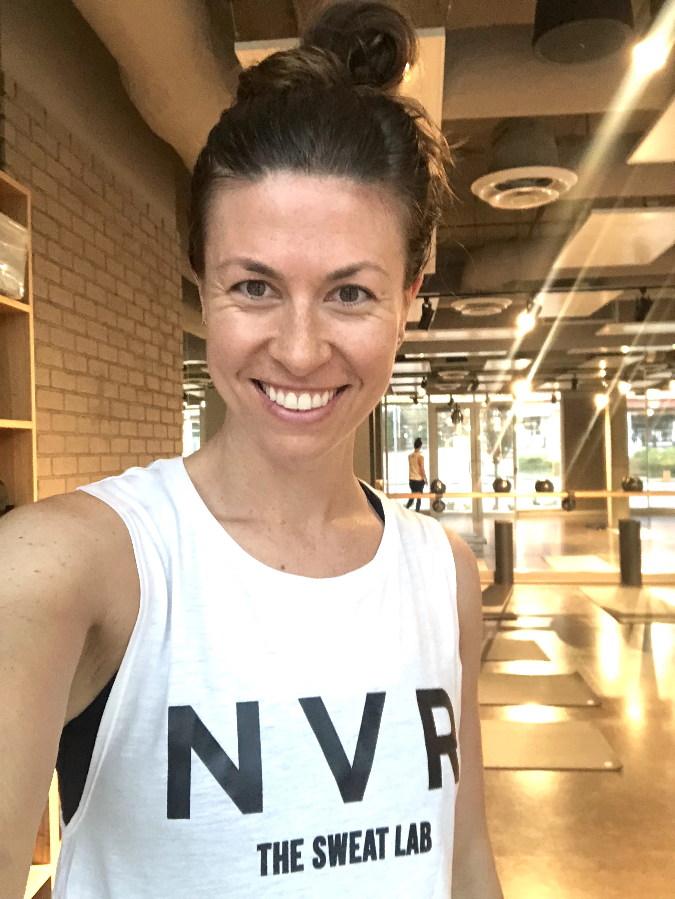 moving my body and sweating at The Sweat Lab, on classpass too!