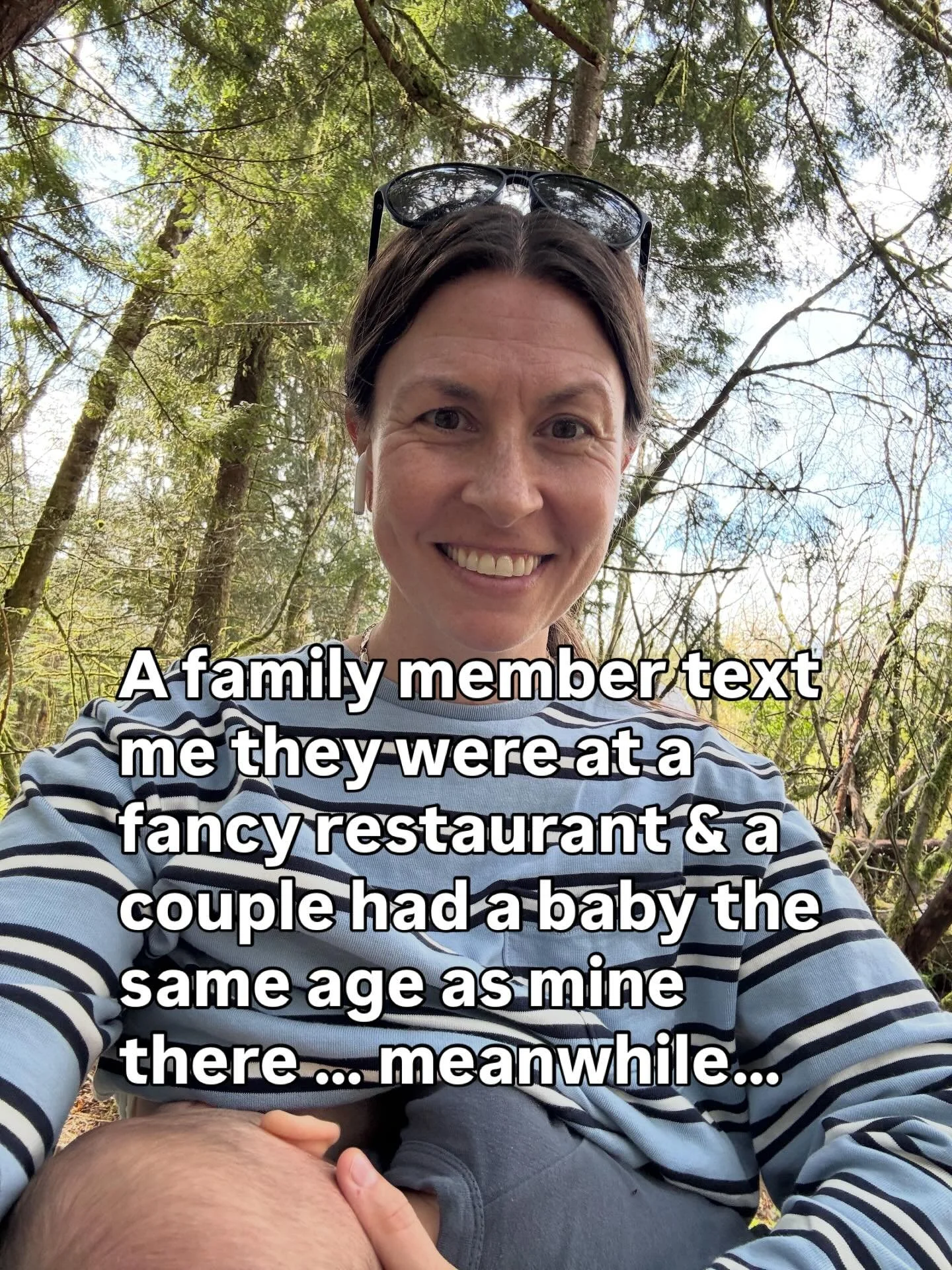 Sunday thoughts 💭 

I&rsquo;m leaning into my crunchy mom ways I guess.  Just a nutritionist who likes walking, hiking, bed sharing (bc who wants to sit up or walk to another room to nurse), and eating home cooked meals.  I just can&rsquo;t imagine 