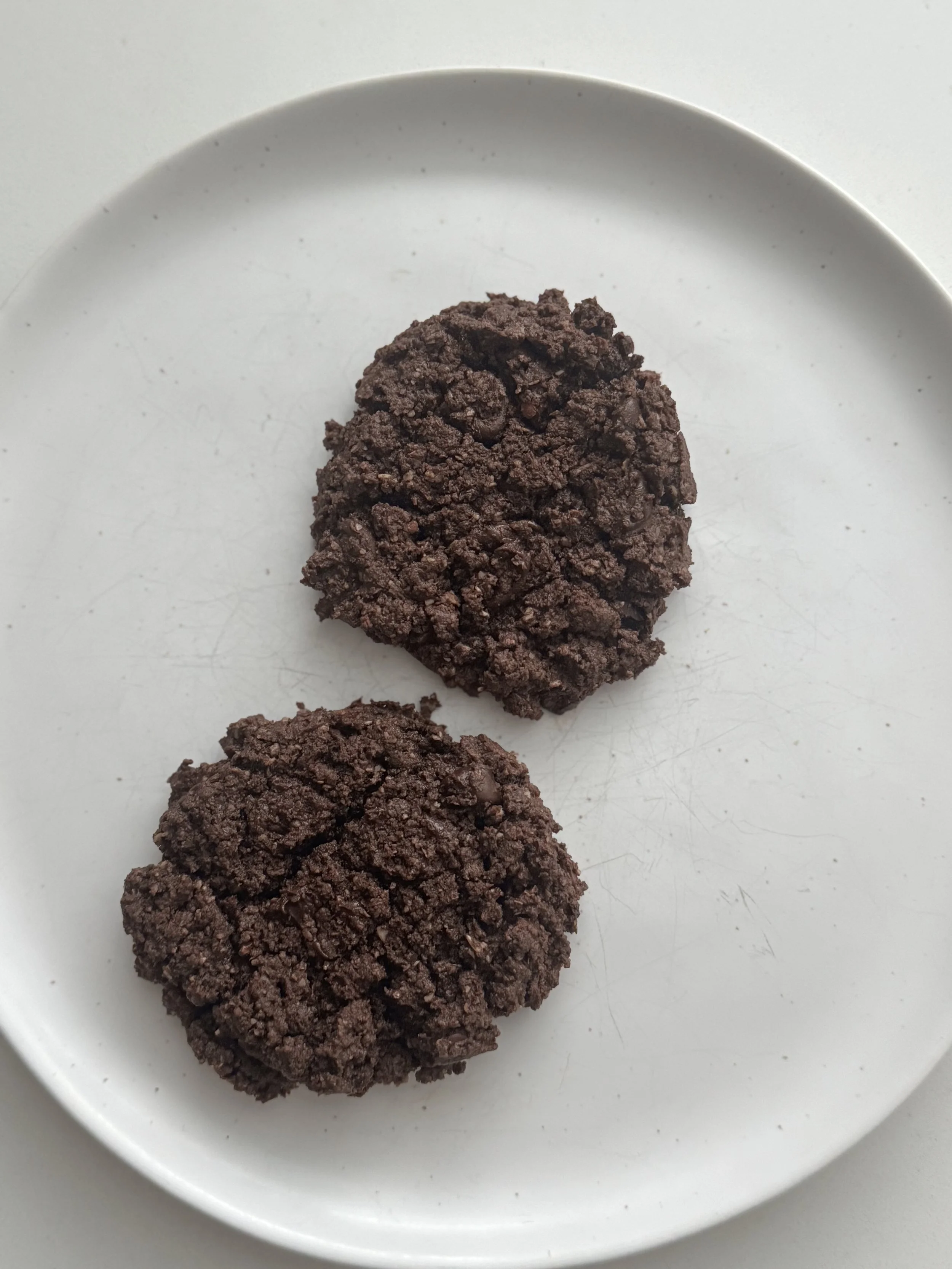 vegan double chocolate cookie jordan bruce