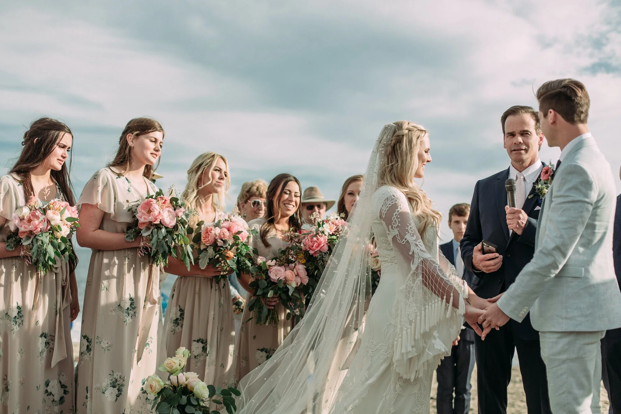 A Rustic, Bohemian Wedding at Gladstone's Malibu in Malibu, California - Royal Bee Florals and Events