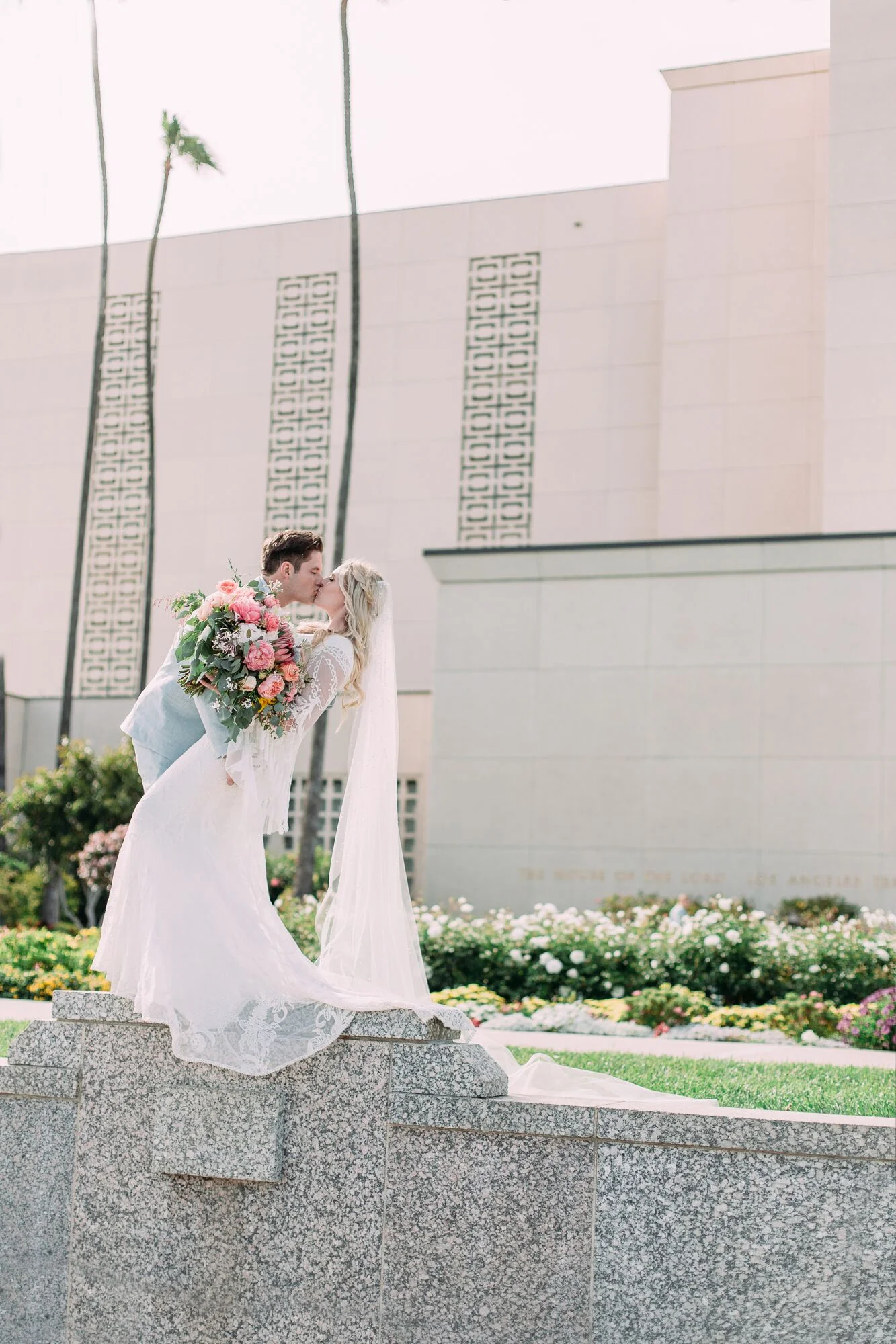 A Rustic, Bohemian Wedding at the Mormon Temple, Los Angeles, California - Royal Bee Florals and Events