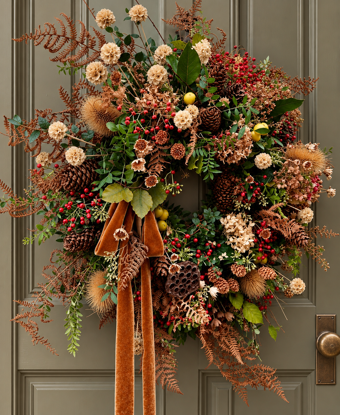 Lush Autumn Wreath on Olive Door.png