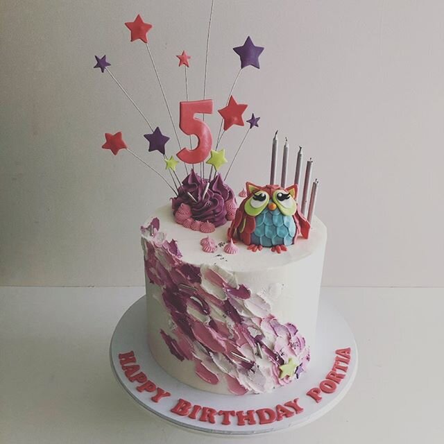 Little Owly for Portia&rsquo;s 5th Birthday! 🦉 🦉 🦉 #perthcakes #thesweetersidecakes #birthdaycake #perthsmallbusiness