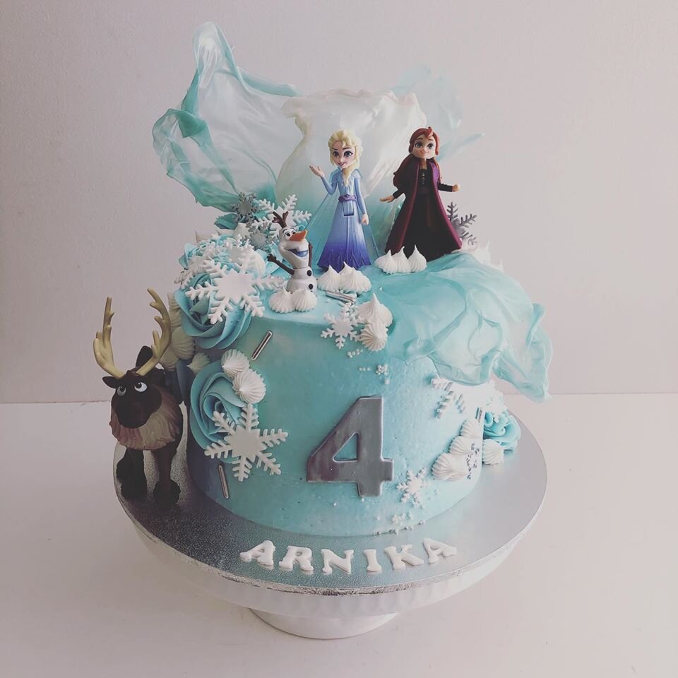 How To Make a Frozen WINTER Themed Cake by Cakes StepbyStep  YouTube