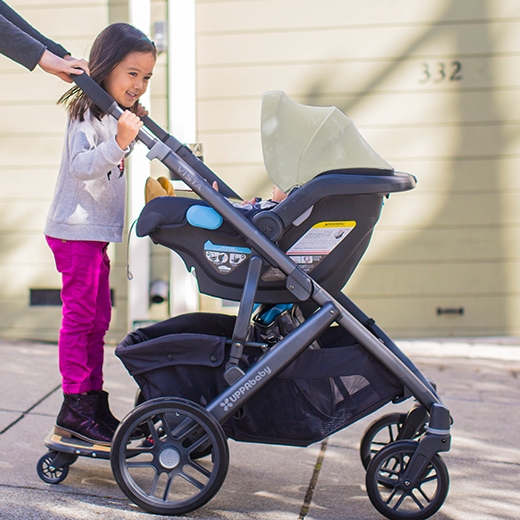 lascal buggy board on uppababy vista