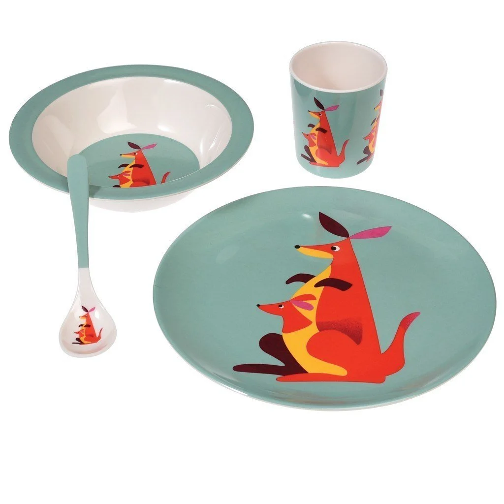 Colourful Creatures Children's Melamine Set Kanga.jpg