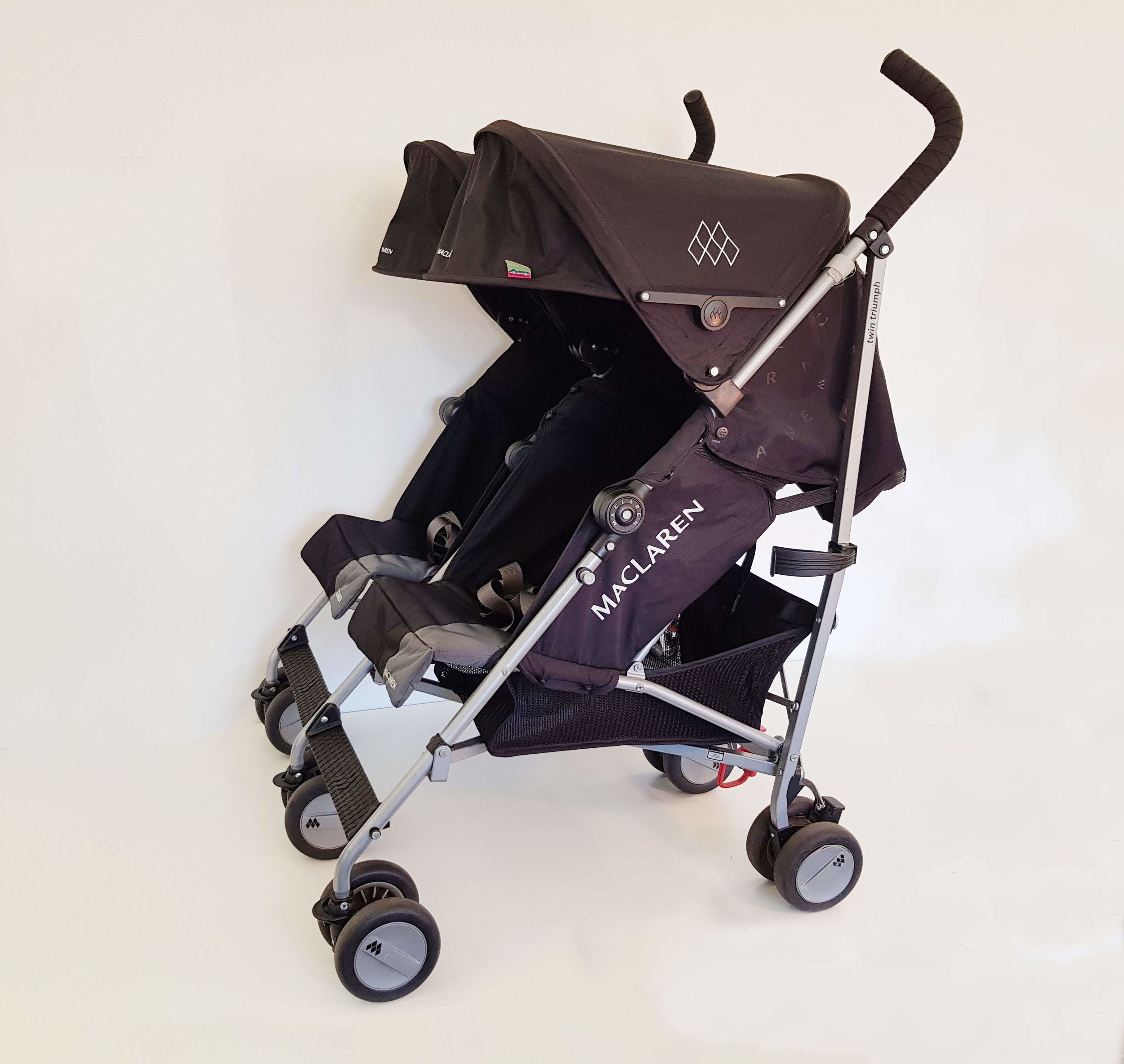 maclaren twin pram