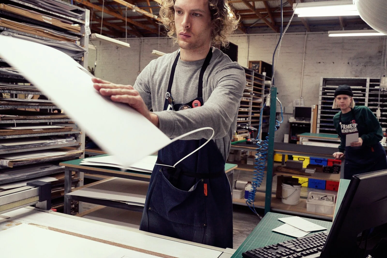 KIT The product of many a school holiday break spent fitting up frames, Kit is a Twin Peaks fan with a plan. His Dad Barry started the business in East Brunswick in 1985.