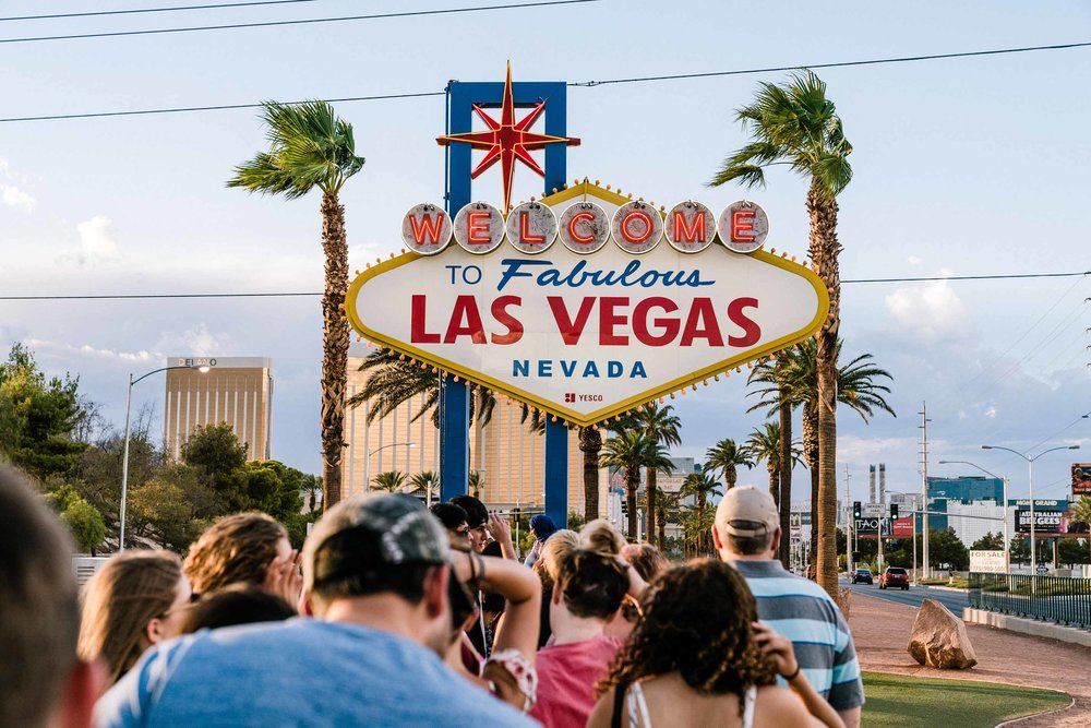  hot and windy, but we still waited in line to take a picture under this iconic sign… 