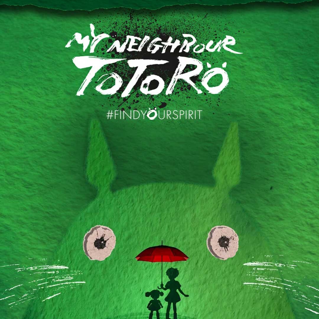 My Neighbour Totoro, by Studio Ghibli, Director Hayao Miyazaki, has been a huge favourite and we have just had the immense privilege to see it brought to the stage by Phelim McDermott of Improbable at the Barbican. 
I cannot overstate just how immens