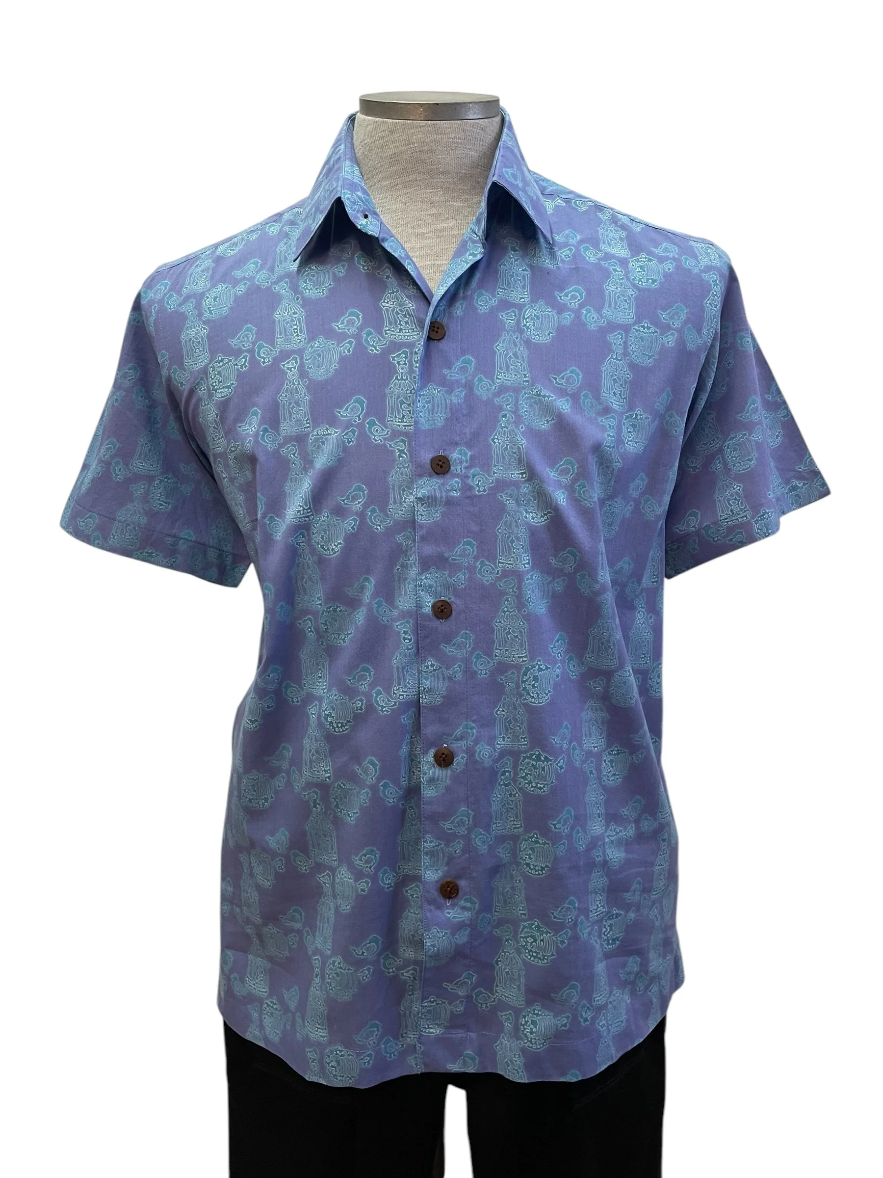 bird escape periwinkle and aqua