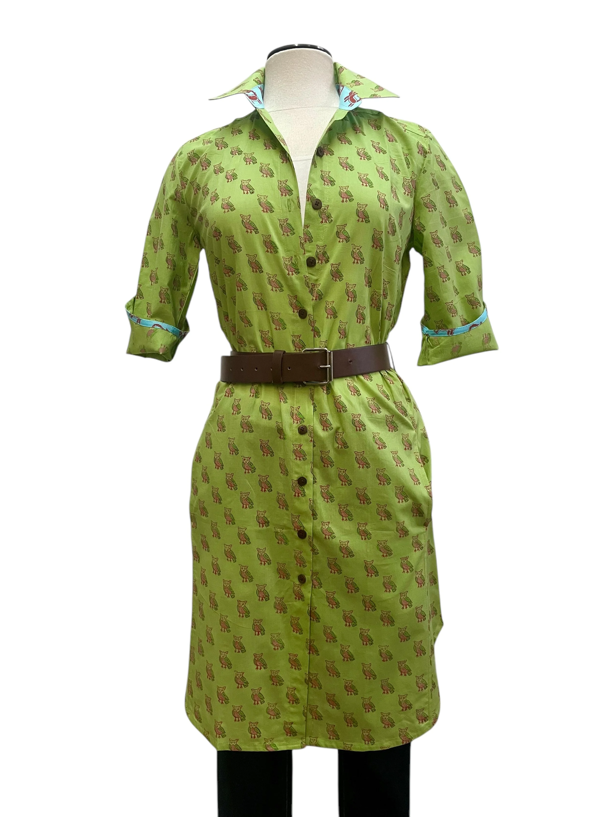 ooloo (owl) lime and rust