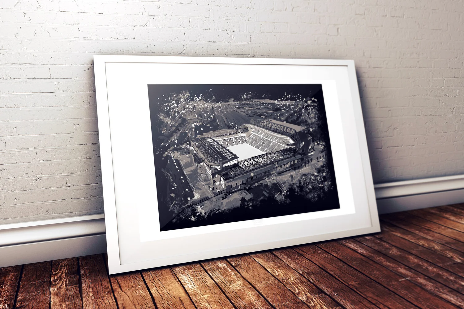 Stampa Su Tela Liverpool Anfield – Opera D’Arte Di Jos Hoppenbrouwers, 40x60 Cm, Quadro Per Arredo Casa E Pub