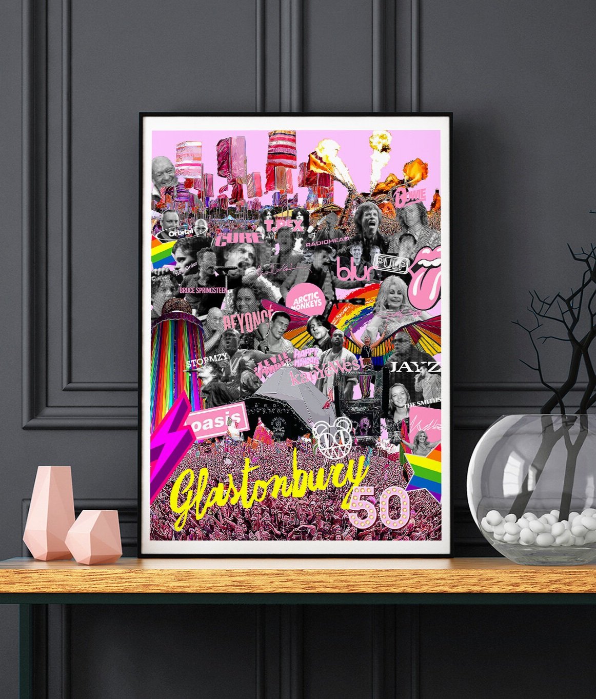 Glastonbury Festival limited edition print by Ian Salmon Art