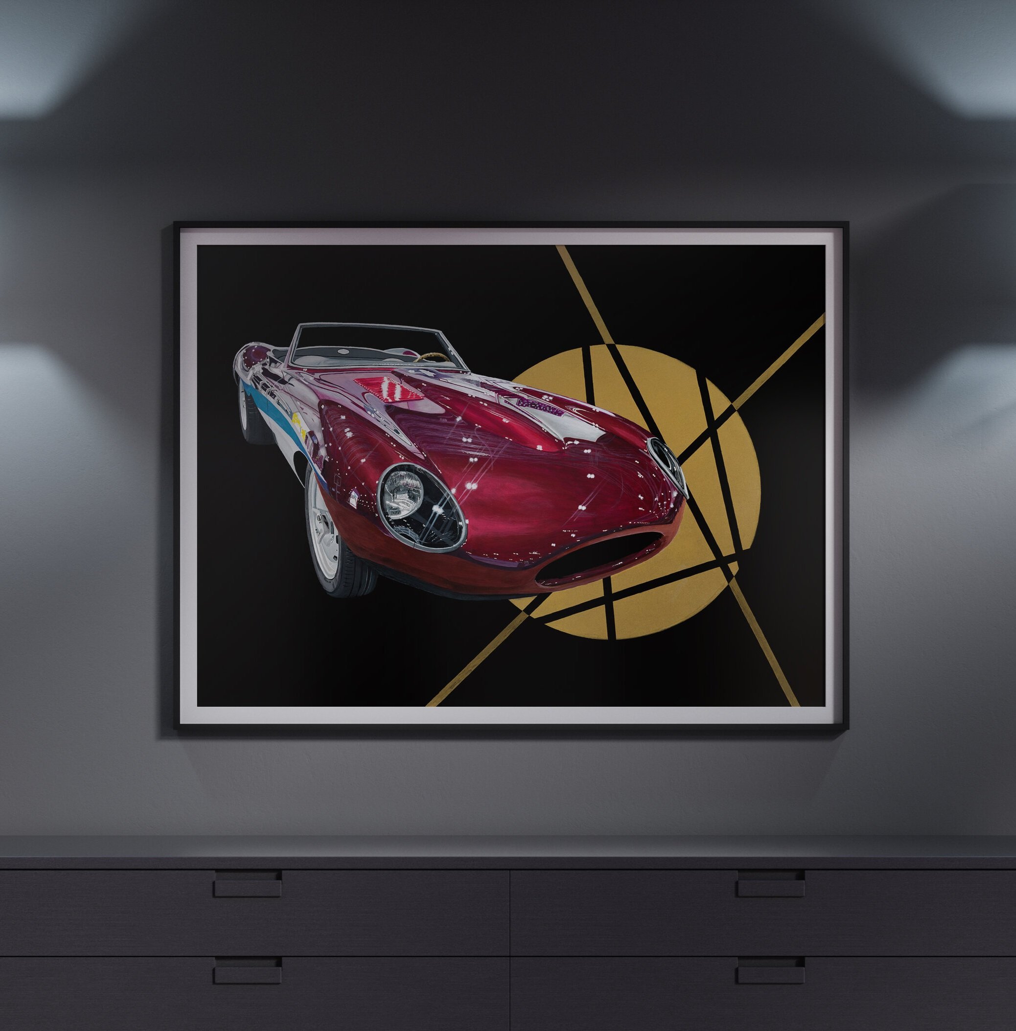Jaguar E-type Speedster Limited Edition print - Ian Salmon Art
