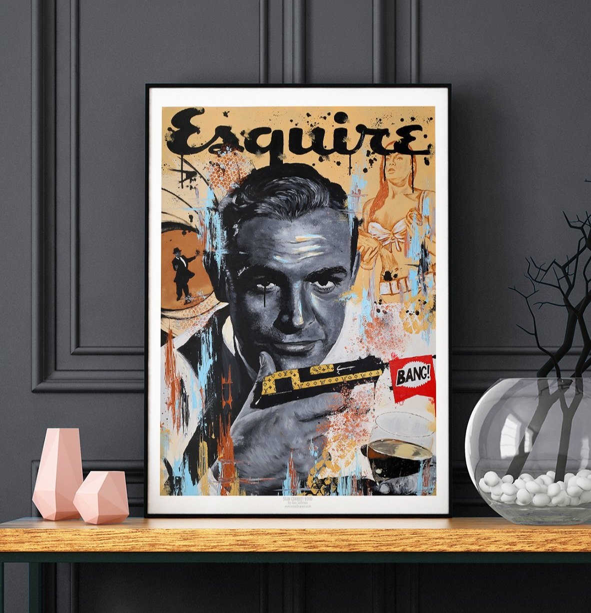 Sean Connery James Bond - Limited Edition print - Ian Salmon Art