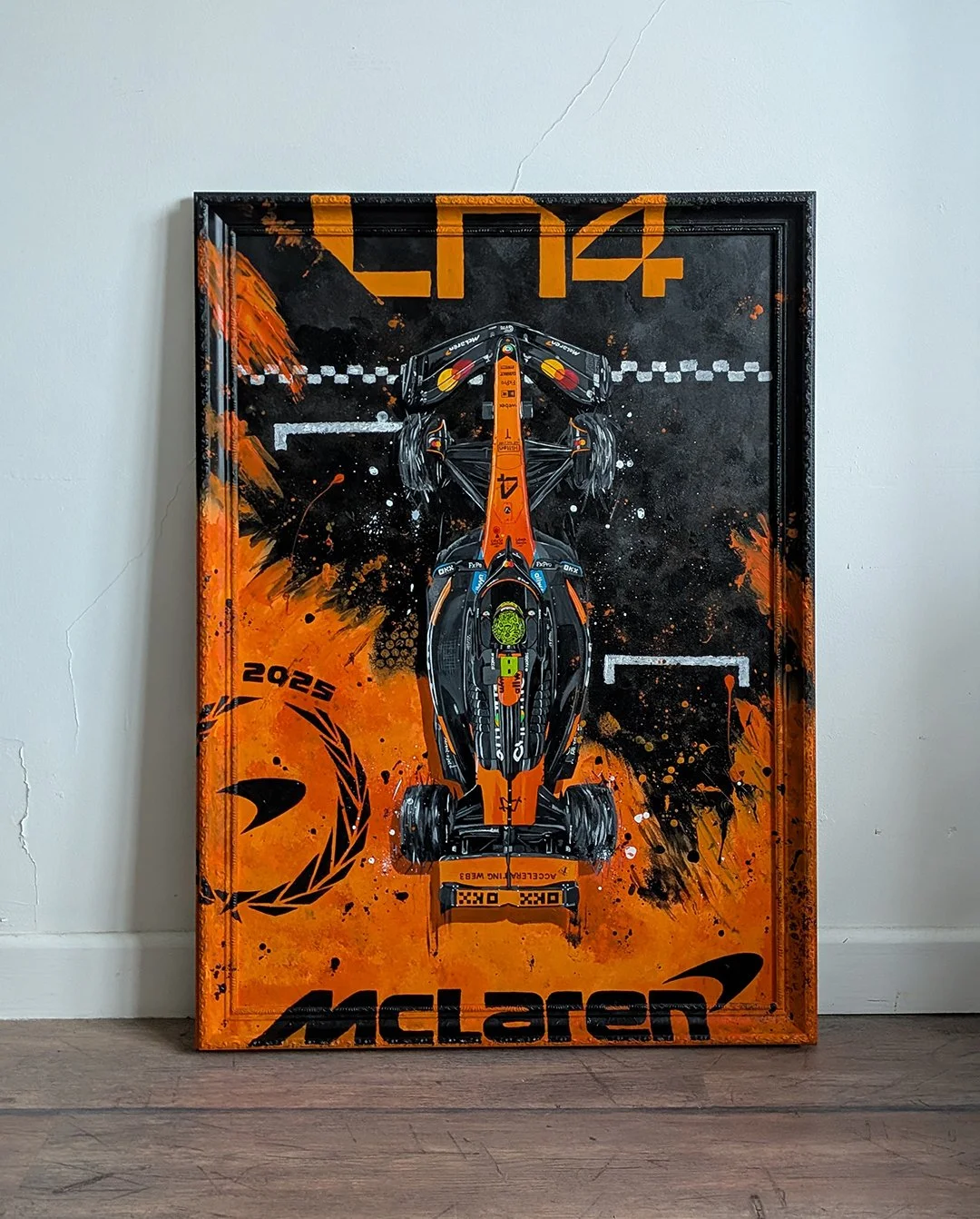 Lando Norris 2025 Championship Edition McLaren MCL39 F1  - Embellished Limited Edition print